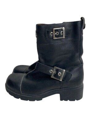 Harley-Davidson Women's Black Leather Riding Boots Size 8